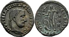 Ancient Coins - Scarce VF Licinius I 308-324 AD Follis Alexandria Mint Jupiter Holding Nike
