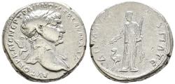Ancient Coins - Choice F Trajan 98-117 AD Silver Tridrachm Bostra Arabia and Camel