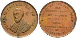World Coins - France Francois-Vincent Raspail Medal Politician Imprisoned After 1948