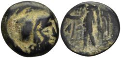 Ancient Coins - Scarce Nabataea Anonymous Petra (Jordan) Mint 270-72 BC Head of Athena / Nike