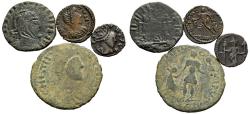 Ancient Coins - Uncertain Germanic Tribes Migration Period c. 300-500 AD Lot of 4