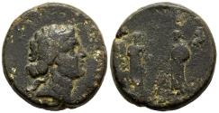 Ancient Coins - Rare Amisos Pontos AE26 27 BC-14 AD Apollo / Roma & Amisos