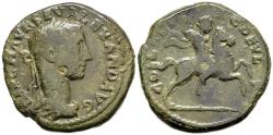 Ancient Coins - Choice F Severus Alexander AE23 Deultum Thrace Emperor on Horseback