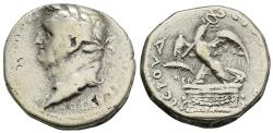 Ancient Coins - Vespasian 69-79 AD Silver Tetradrachm Antioch Syria Eagle on Altar