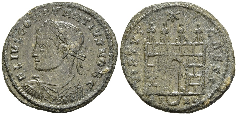 Constantius II 337-361 AD Centenionalis Arles Mint Campgate