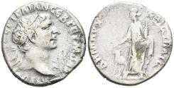 Ancient Coins - Trajan Bostra Arabia Silver Drachm 112 AD Figure of Arabia with Camel