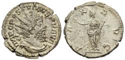 Ancient Coins - Choice VF Romano-Gallic Postumus Antoninianus 268 AD Peace Holding Olive Branch