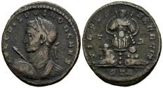 Ancient Coins - Very Rare Crispus Caesar 317-326 AD Centenionalis 2 Captives Beneath Trophy