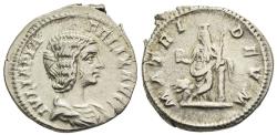 Ancient Coins - Choice gVF Scarce Julia Domna Rome Silver Denarius Cybele Mother of the Gods