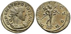 Ancient Coins - EF Probus Billion Antoninianus Lugdunum 277-9 AD Mars Victor