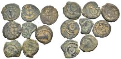 Ancient Coins - Lot of 8 Herodian Dynasty Coins 37 BC-44 AD Includes Graven Image Eagle Lepta