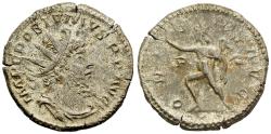 Ancient Coins - gVF Gallic Empire Postumus Antoninianus Treveri Mint 268 AD Sol