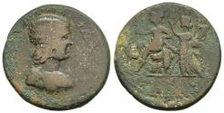 Ancient Coins - Scarce Julia Domna Edessa Macedonia AE26 City Goddess Crowning Roma