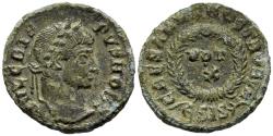 Ancient Coins - Crispus Caesar 317-326 AD Centenionalis Siscia Mint VOT X In Wreath