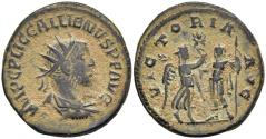 Ancient Coins - Ch VF Gallienus Billon Antoninianus Syrian Mint 260 AD Victory & Emperor Rev.