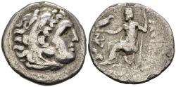 Ancient Coins - Kingdom of Thrace Lysimachos 305 - 281 BC Alexandrine Type Silver Drachm