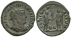 Ancient Coins - aVF Maximian Post-Reform AE22 Radiate 295-9 Jupiter Presenting Victory