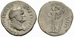 Ancient Coins - Rare Vespasian 69-79 AD Silver Denarius Mars Trophy Spear Grain Ear