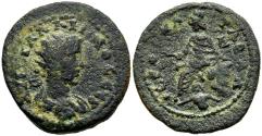 Ancient Coins - Gallienus AE23 Hierapolis-Castabala Cilicia Tyche Seated River God Below