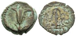 Ancient Coins - Judea John Hyrcanus I Prutah Struck For Seleukid King Antiochus VII 132/1 BC
