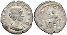 Ancient Coins - VF/F Julia Maesa Silver Denarius Rome 218-222 AD Pudicitia (Modesty & Chastity)