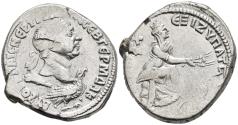 Ancient Coins - Trajan 98-117 AD Tetradrachm Antioch Seleucis & Pieria Syria Tyche Orontes