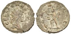 Ancient Coins - VF Gallienus Rome Mint 264-6 AD ORIENS AVG Sol Commanding Sunrise
