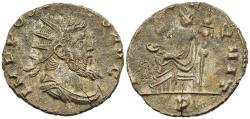 Ancient Coins - VF Romano-Gallic Postumus Antoninianus Struck at Milan by Aureolus 268 AD