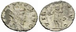 Ancient Coins - gVF Gallienus Antoninianus Rome 260-1 AD Mars in Military Garb Holds Globe