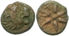 Ancient Coins - Pantikapaion(?) Tauric Chersonesos Thrace c. 350-300 BC Lion / Star 6 Rays