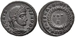 Ancient Coins - aEF Crispus Caesar 317-326 AD Centenionalis Siscia Mint VOT V