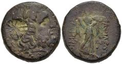 Ancient Coins - Macedonian King Demetrius I Poliorketes AE19 298-5 BC Poseidon / Athena