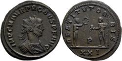 Ancient Coins - Ch aEF Probus Antoninianus Siscia Mint 282 AD To the Restorer of the World