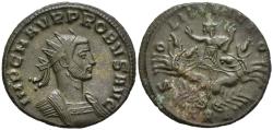 Ancient Coins - VF Probus 276-282 AD Antoninianus Serdica Mint 277 AD Sol in Quadriga