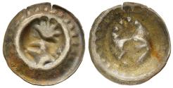 World Coins - Brandenburg-Preussen Friedrich II 1440-1470 Hohlpfennig Bracteate 0.341g