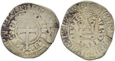 World Coins - France Philip VI the Fortunate 1328 - 1350 Gros à la queue Castle Tournois
