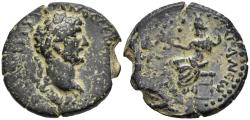 Ancient Coins - VF Hadrian AE21 Tyana Cappadocia 120-1 AD Tyche Seated Holding Pomegranate