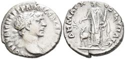 Ancient Coins - Trajan Bostra Arabia Silver Drachm 112 AD Figure of Arabia with Camel