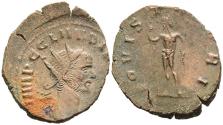 Ancient Coins - gVF Claudius II Gothicus Rome 268-9 Antoninianus Muscular Nude Jupiter Standing