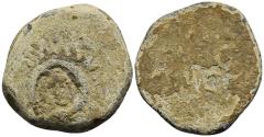 Ancient Coins - Very Scarce Judean King Alexander Jannaeus Lead Tessera Jordan