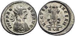 Ancient Coins - Choice gVF Probus 276-282 AD Antoninianus Rome Mint 2 Captives Under Trophy