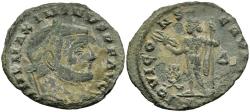 Ancient Coins - Maximinus II Daia 309-313 AD Follis Siscia Mint Jupiter Thunderbolt Wreath