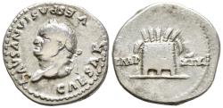 Ancient Coins - Ch gF Vespasian Silver Denarius Rome Mint 77-8 AD Modius Overflowing With Grain
