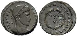 Ancient Coins - gVF Crispus Caesar 317-326 AD Centenionalis Trier Mint Wreath VOT X