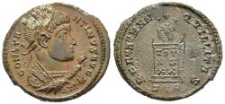 Ancient Coins - VF Constantine the Great 307-337 AD Centenionalis Trier Mint Globe on Altar