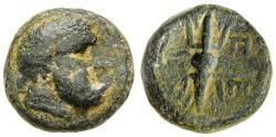 Ancient Coins - Selge Pisidia 2nd-1st Century BC Head of Heracles / CE Thunderbolt & Bow