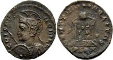 Ancient Coins - Crispus Caesar 317-326 AD Centenionalis Londinium Mint Globe on Altar