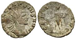 Ancient Coins - gVF Claudius II Silvered Antoninianus Rome Genius Standing Holding Cornucopia