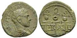 Ancient Coins - Severus Alexander Nicaea Bithynia AE20 222-235 AD Three Legionary Standards