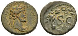 Ancient Coins - VF Antoninus Pius 138-161 AD AE19 Antioch Seleucis & Pieria Syria S C in Wreath